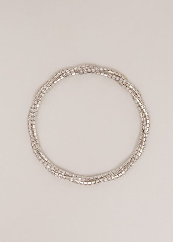 Phase Eight Sparkle Twisted Jewellery Silver USA | 1903285-VP